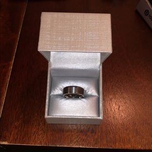 Zales Silver Tungsten Wedding Ring